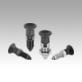 Premium - Indexing plungers, steel or stainless steel with plastic mushroom grip and cylindrical indexing pin