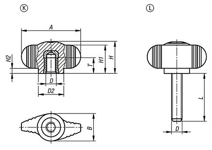Szárnyas fogantyúk, "Miniwing"